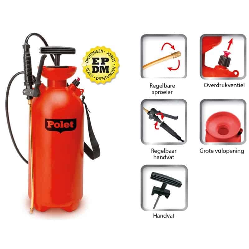 Polet Druksproeier EPDMdichtingen (8L)