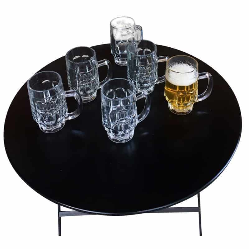 Borgonovo Drinkglazen Rosy Bierkruik 38cl. 6 stuks