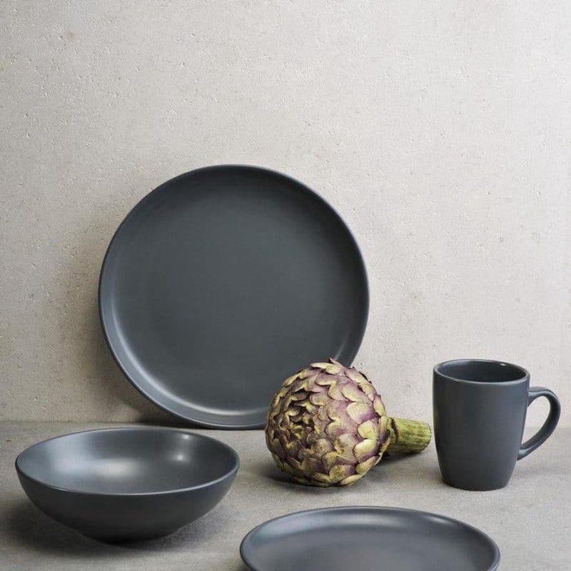 Cosy & Trendy Diep Bord Viva Dark Grey (ø18,4cm) - Afbeelding 3