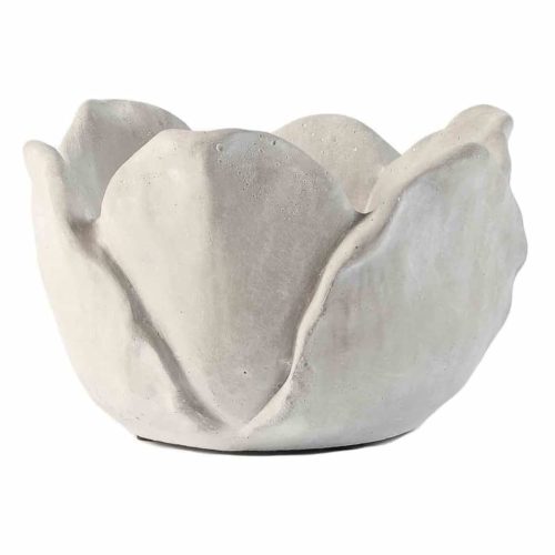 Deco Bloem Cement Grijs (ø21cm, hoogte: 13,5cm)