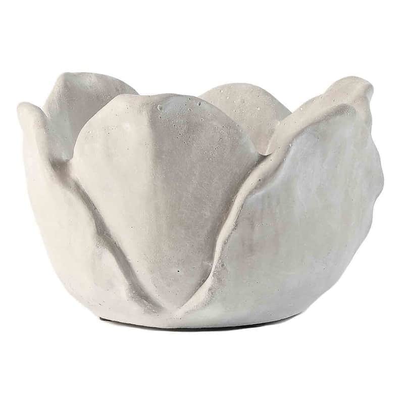 Deco Bloem Cement Grijs (ø21cm, hoogte: 13,5cm)