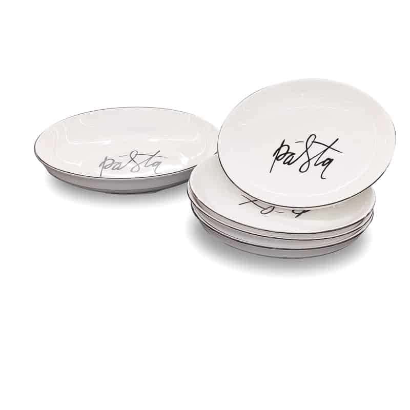 Dinner Set Pasta Borden 5 stuks - Afbeelding 2