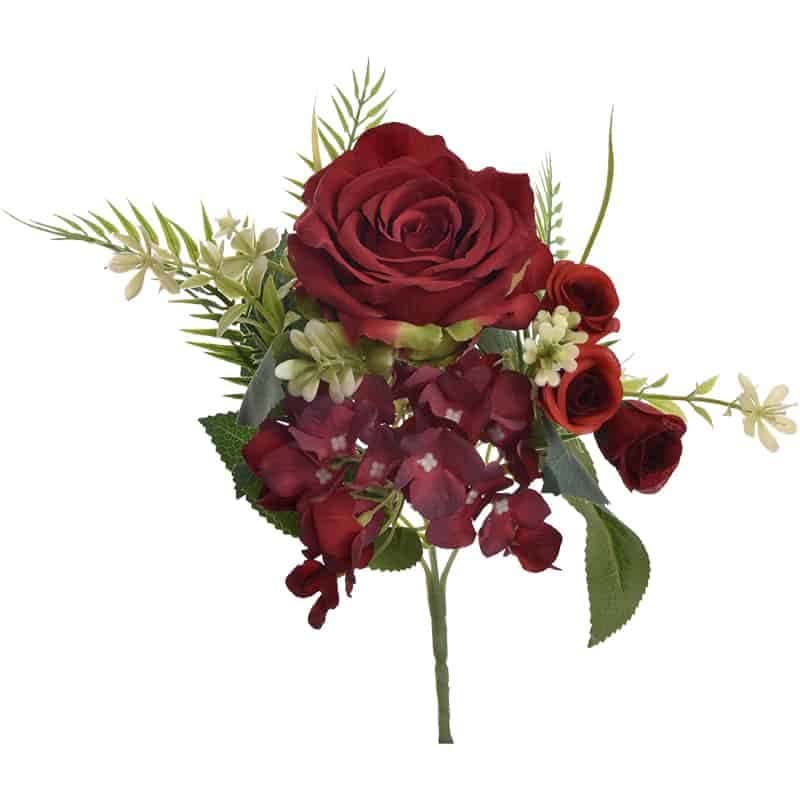 Boeket Rose Bush Rood (30cm)