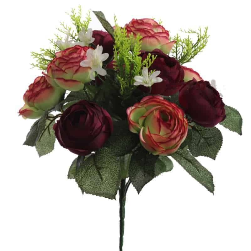Boeket Ball Rose Bush Rood