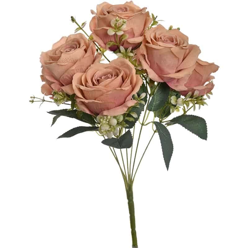 Boeket Rose Bush Amber (42cm)
