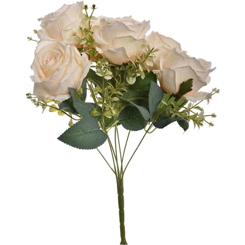 Boeket Rose Bush Vanille (42cm)