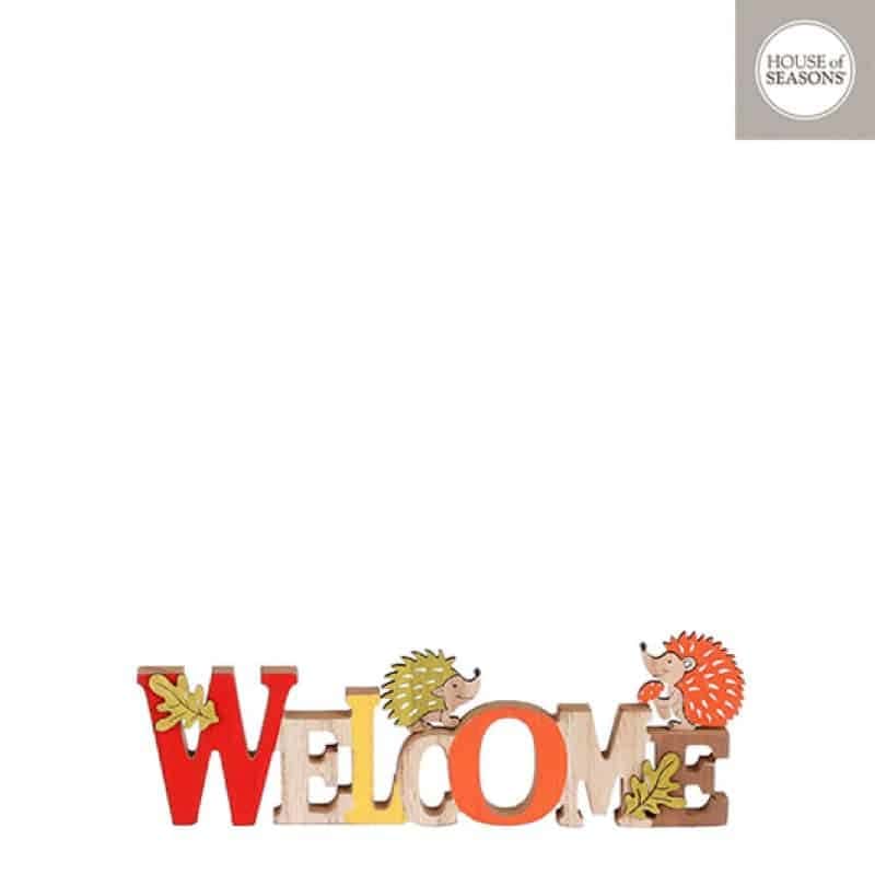 Decoratie Welcome Rood