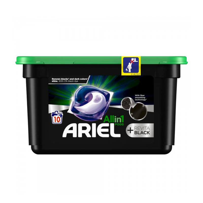 Ariel Pods 10 stuks All In 1 + Revita Black