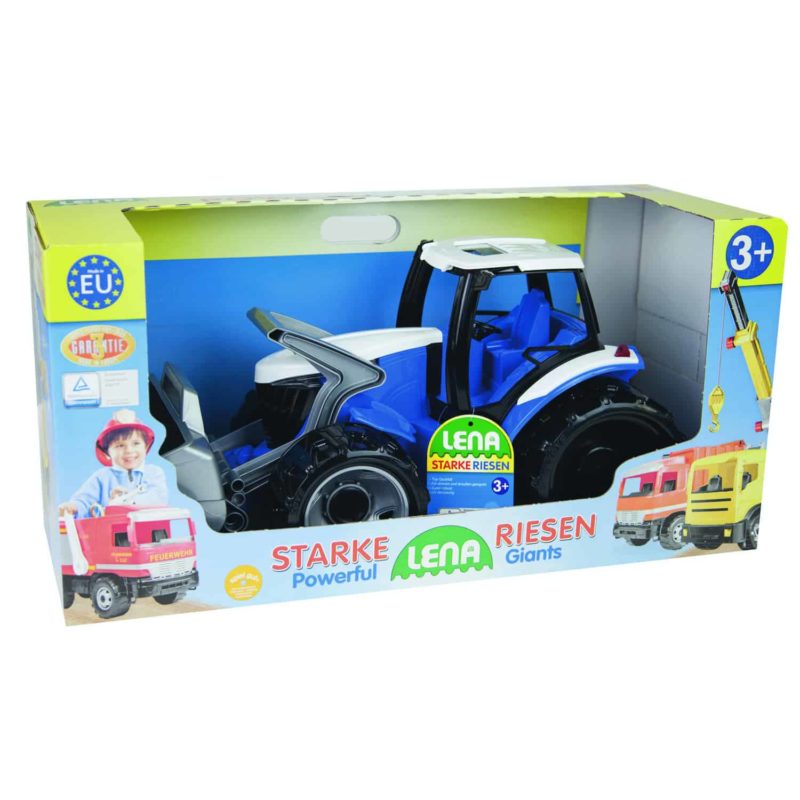 Simm Lena Powerful Giants Tractor blauw/wit 62cm