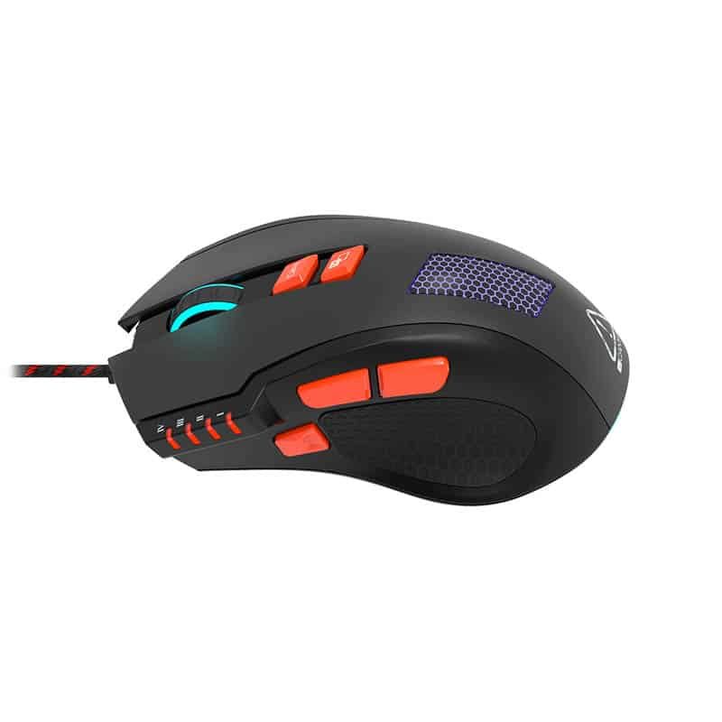Canyon gamingmuis corax 6400dpi programmmeerbaar zwart/oranje - Afbeelding 4