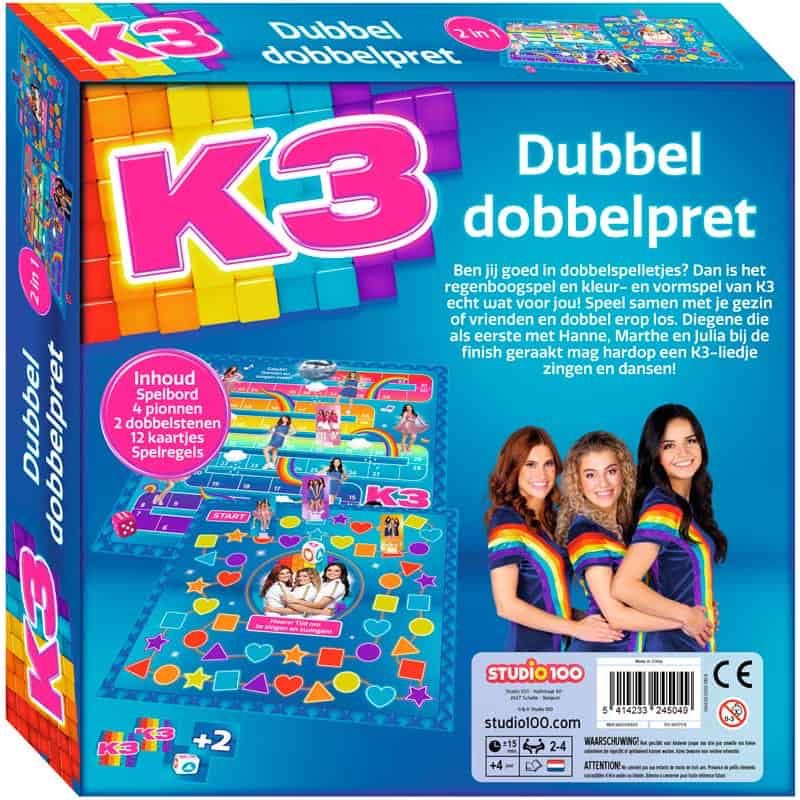 K3 spel dubbel dobbelpret 2 in 1 - Afbeelding 4