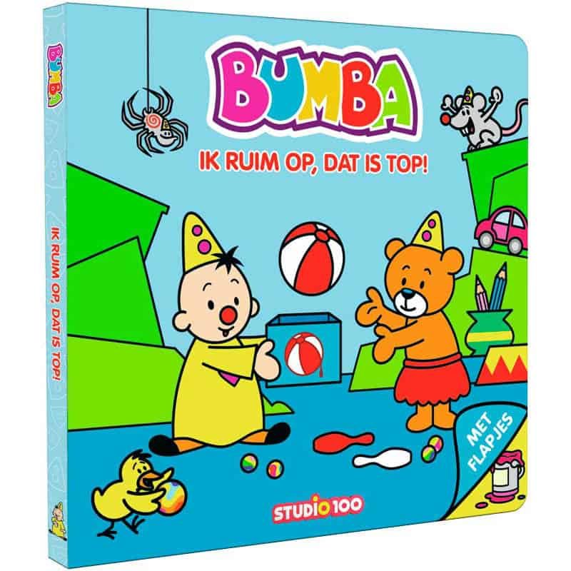 Bumba boekje met flapjes "ik ruim op, dat is top"