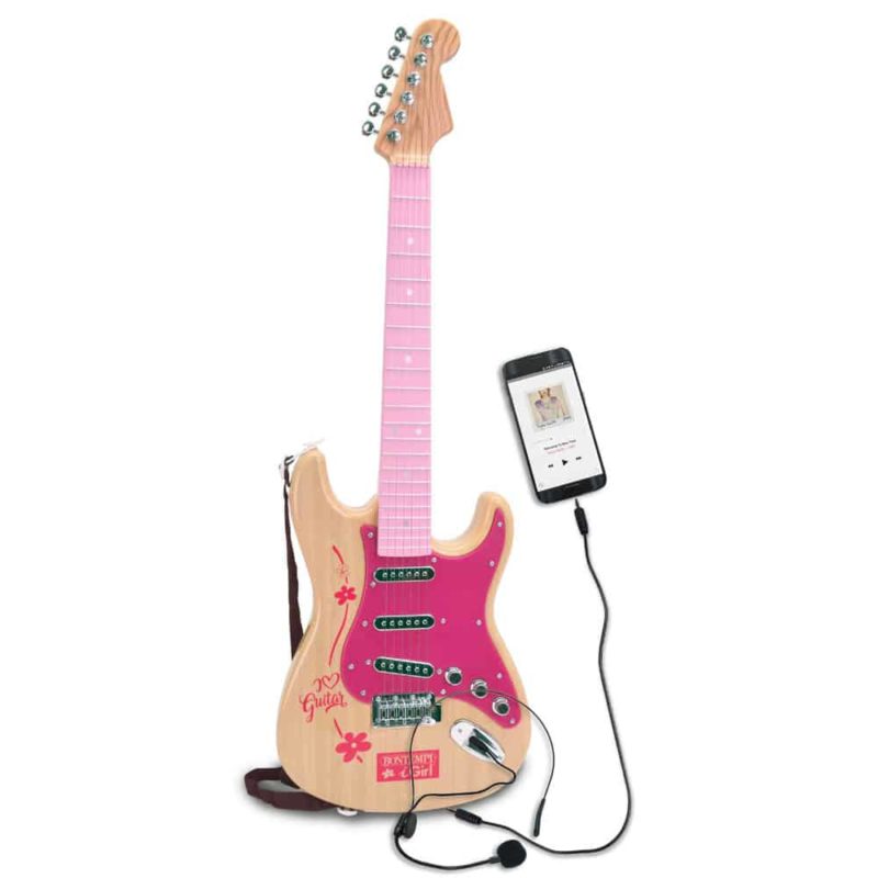 Elektrische Gitaar I GIRL met schouderriem + Microfoon - Afbeelding 3