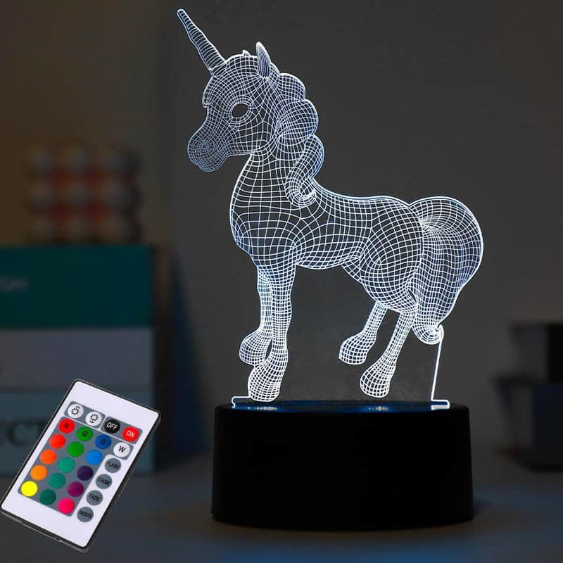3D lamp eenhoorn