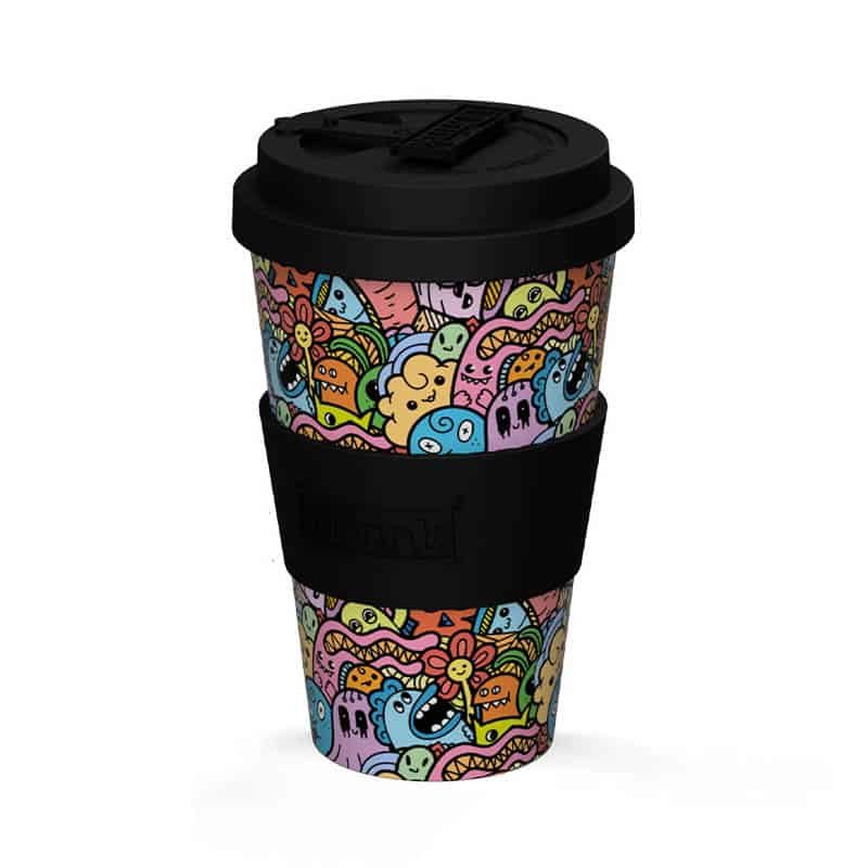 Rpet cup 435ml Doodle