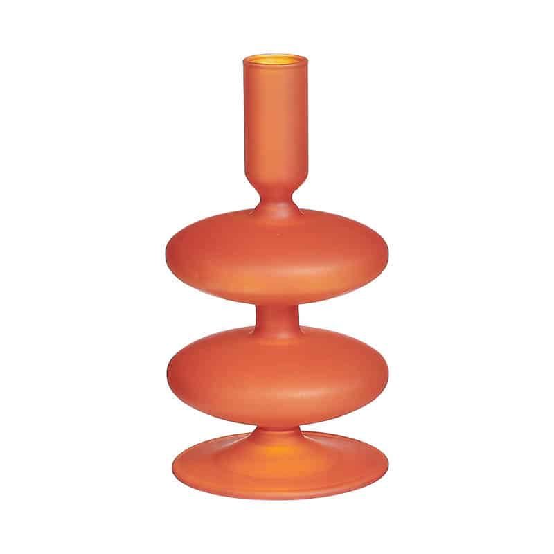 Kandelaar fabia glas terra 16x8cm - Afbeelding 2