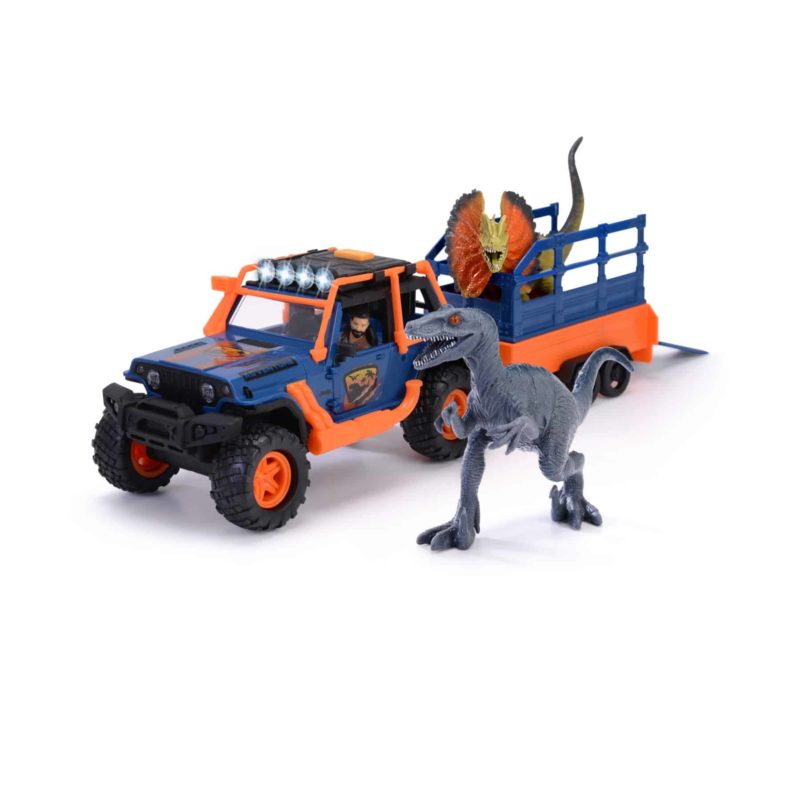 Dickie Dino Commander Jeep + Trailer - Afbeelding 5