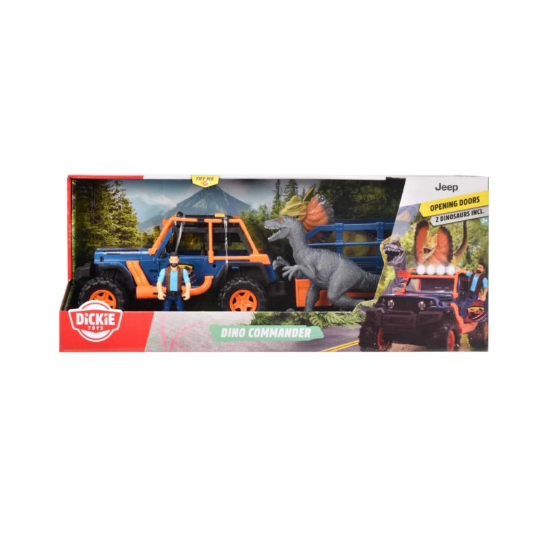 Dickie Dino Commander Jeep + Trailer