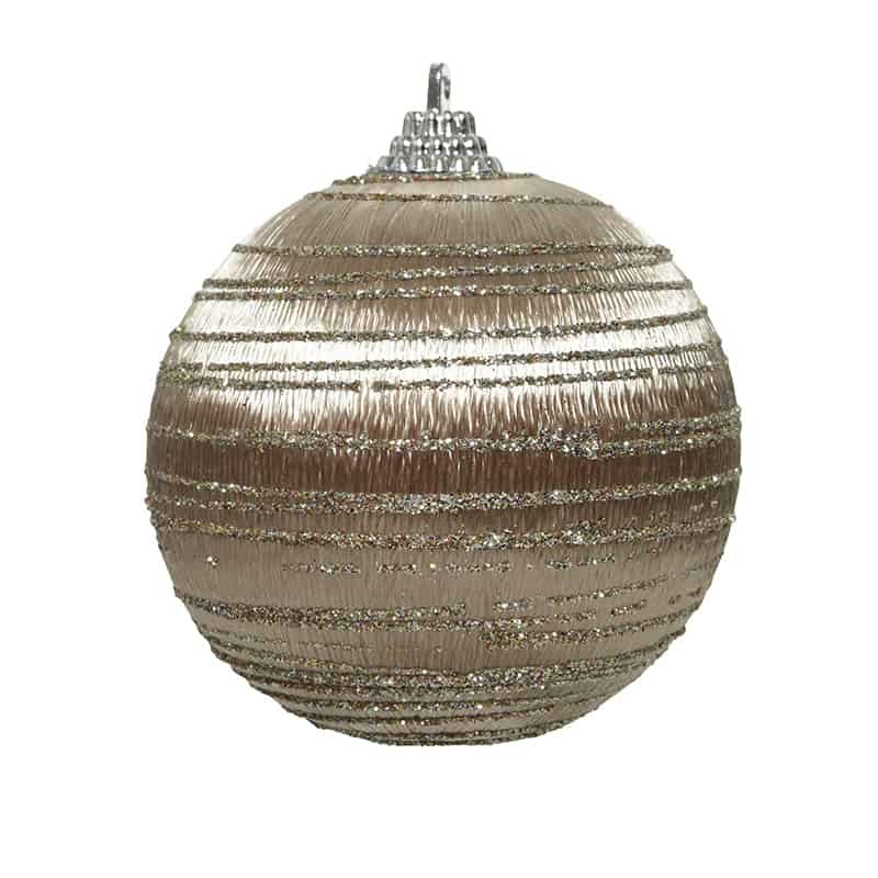 foam kerstbal glitter ster parel