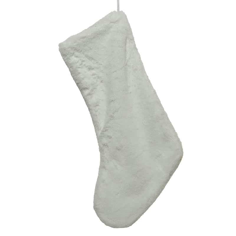 Kerstsok 3 ass.: camel, blauw, offwhite - Afbeelding 2