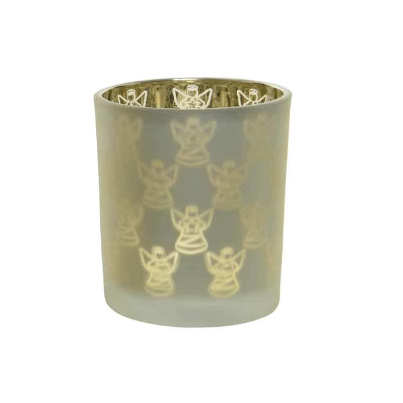Theelichthouder glas 4ass