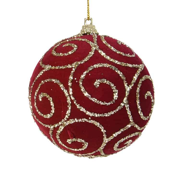 Kerstbal foam - 4ass