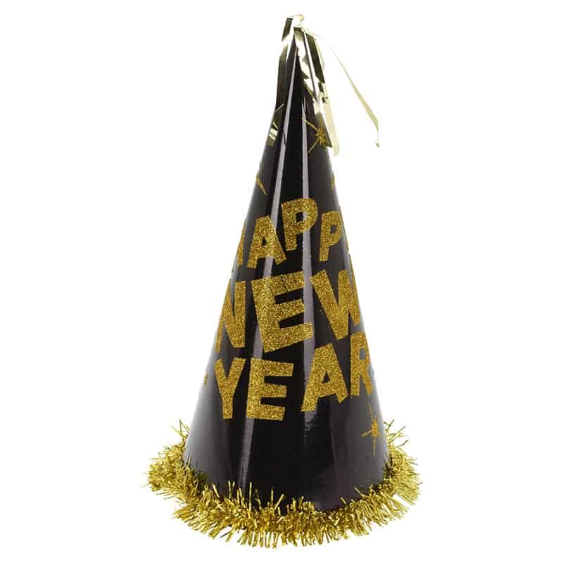 Hoedje papier (2 ass.) New year