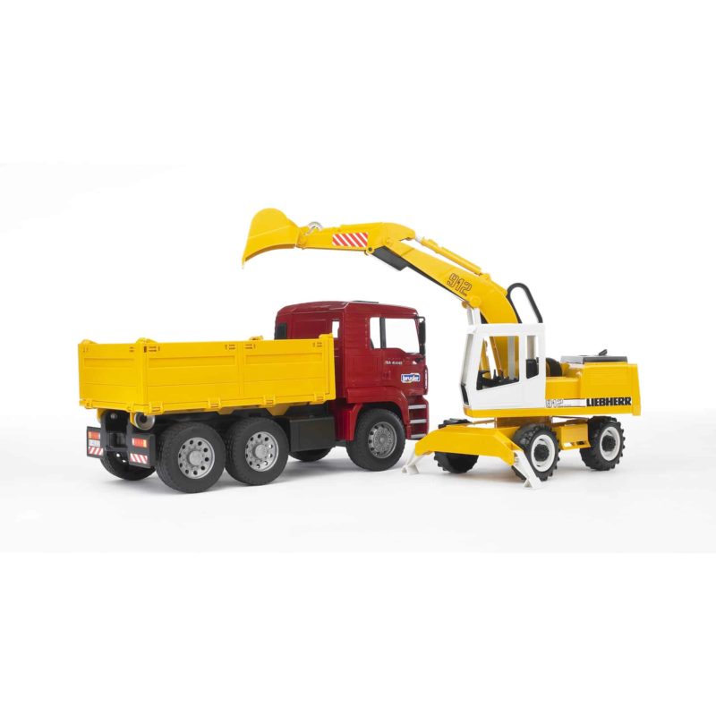 Bruder kiepwagen & graafmachine Man TGA - Afbeelding 3