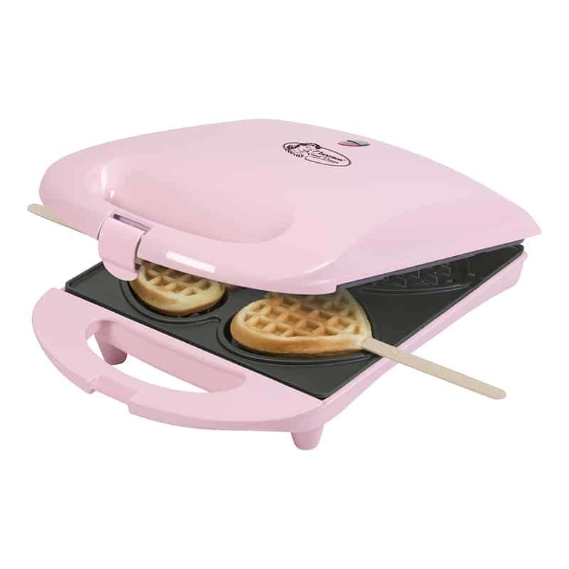 Wafelijzer Hartjes op stok roze 780 W - Afbeelding 3
