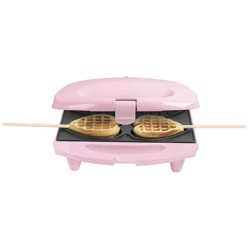 Wafelijzer Hartjes op stok roze 780 W - Afbeelding 4