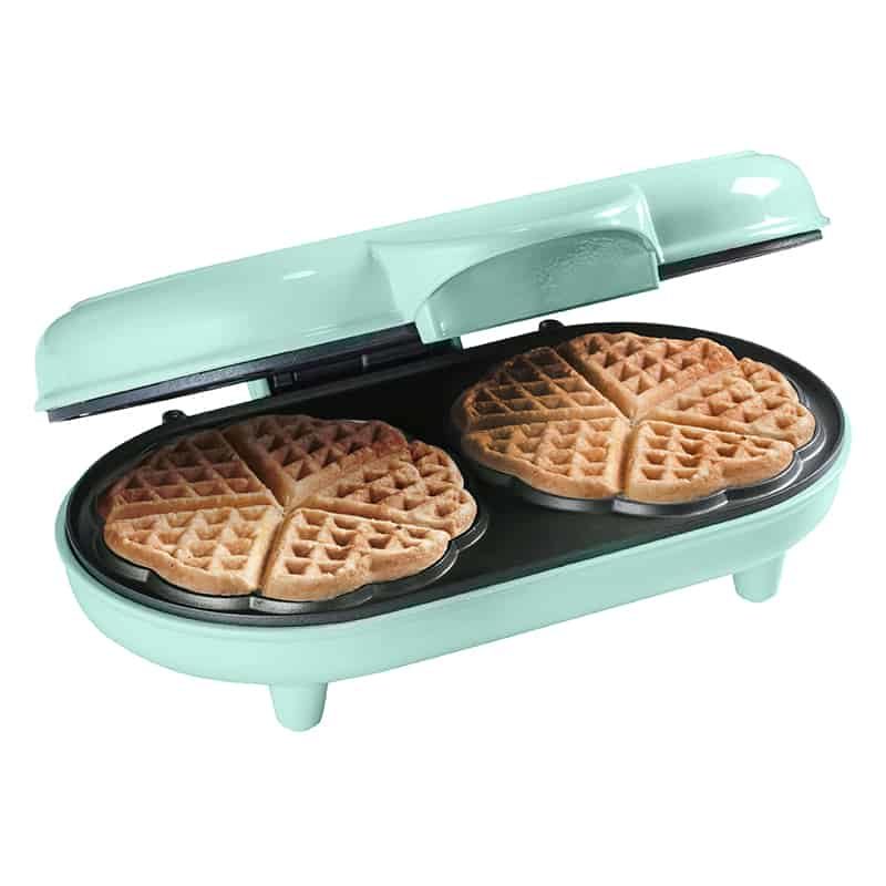 Wafelijzer duo voor 10 hartjes 700W mint