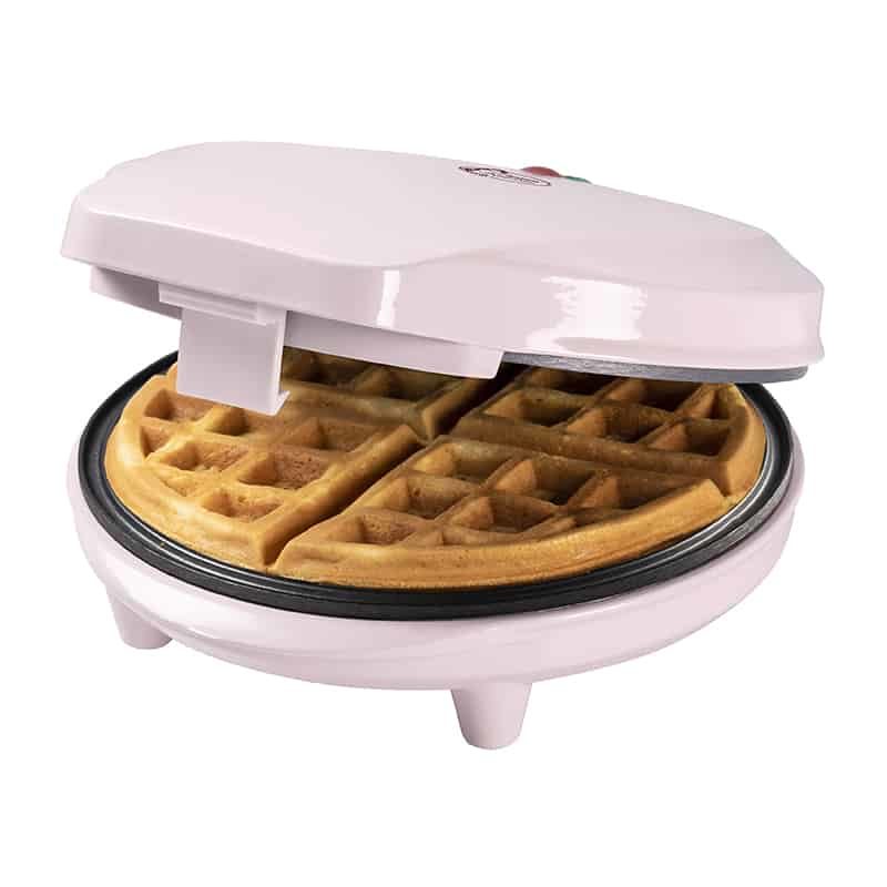 Wafelijzer ronde brusselse wafel roze 700W
