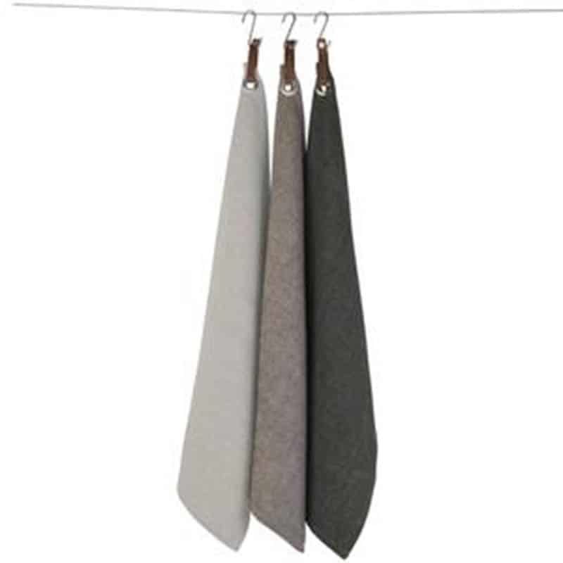 Keukenhanddoek evergrey l.grijs 50x70