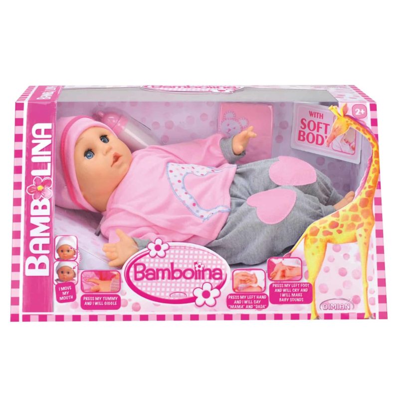 Bambolina babypop met mondbeweging + geluid