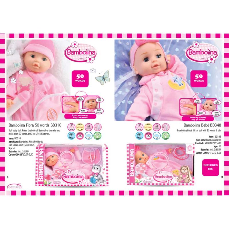 Bambolina Flora babypop met 50 Engelse woordjes - Afbeelding 2