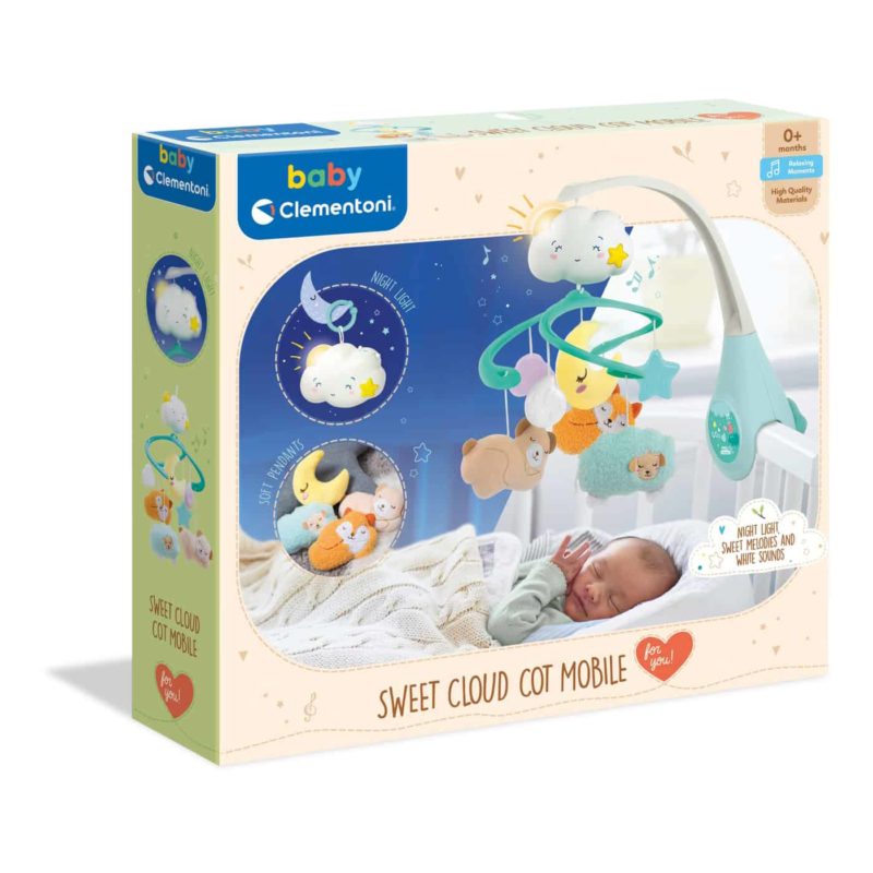 Baby Clementoni for you Wiegmobiel Lieve Wolk - Afbeelding 2