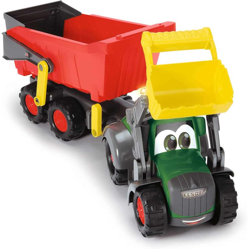 Dickie ABC Fendti Tractor met graafbak + Trailer - Afbeelding 2