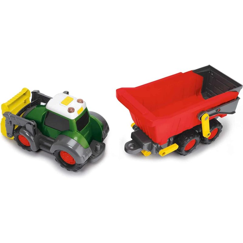 Dickie ABC Fendti Tractor met graafbak + Trailer - Afbeelding 3