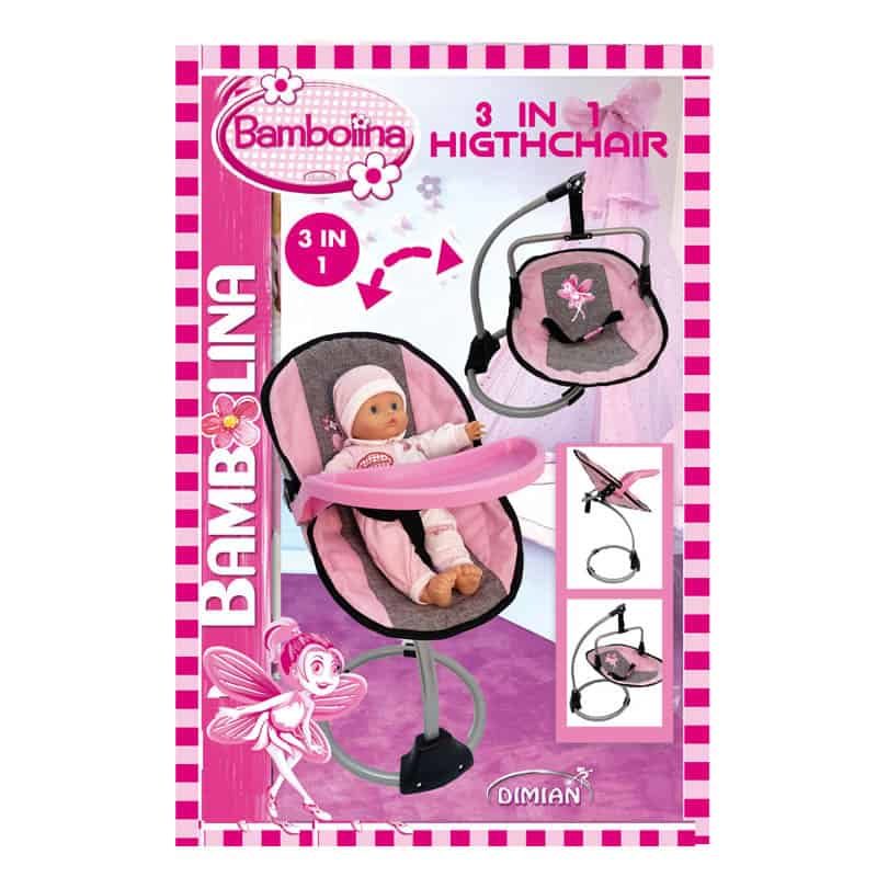 Bambolina 3-in-1 poppenstoel (excl. pop) - Afbeelding 3