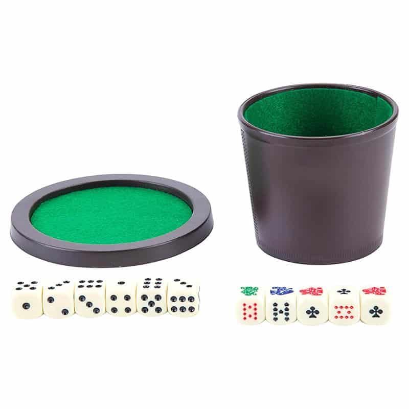 Pokerbeker met deksel+dobbelst - Afbeelding 2