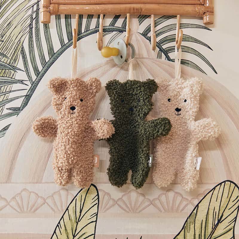 Speendoekje Teddy Bear Leaf Green - Afbeelding 2