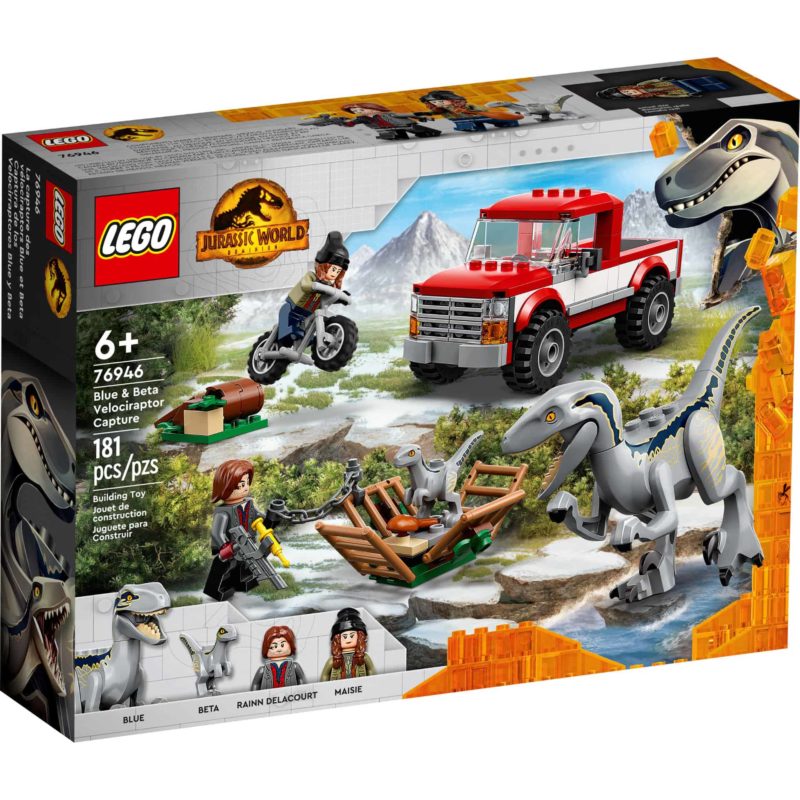 Lego Blue & Beta velociraptorvangst