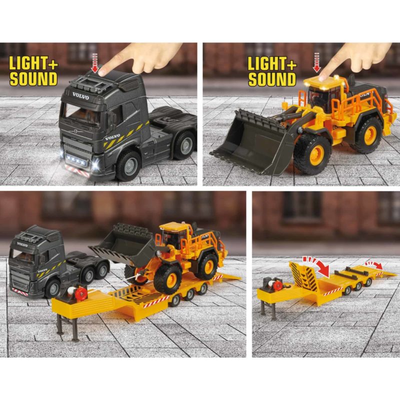 Majorette Volvo Truck + Wheel Loader - Afbeelding 3