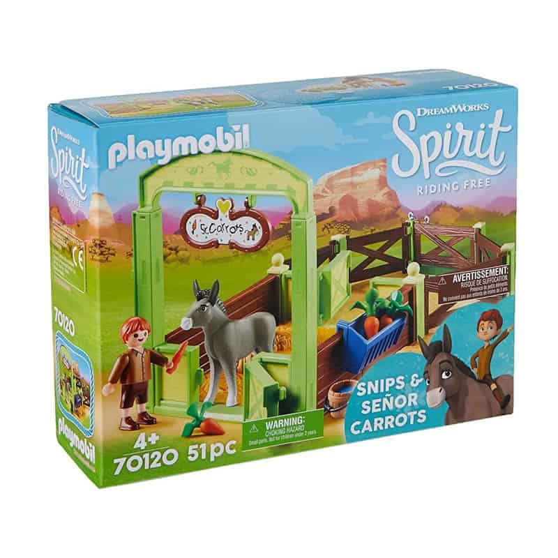 Playmobil® Spirit: Knip en Meneer Worteltjes met paardenbox (70120)