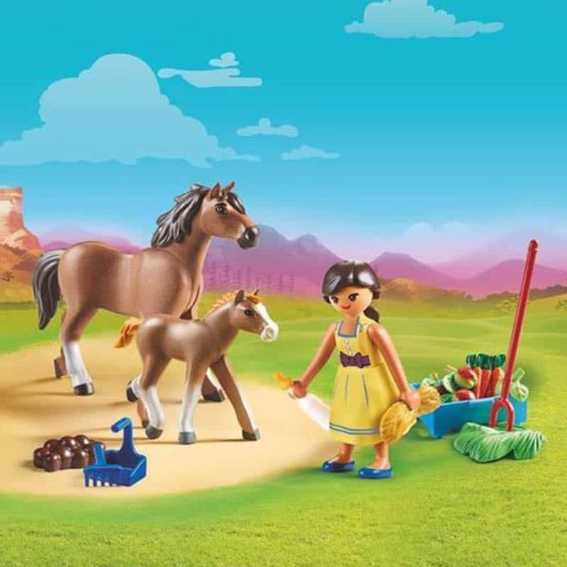 Playmobil® Spirit: Pru met paard en veulen (70122) - Afbeelding 3