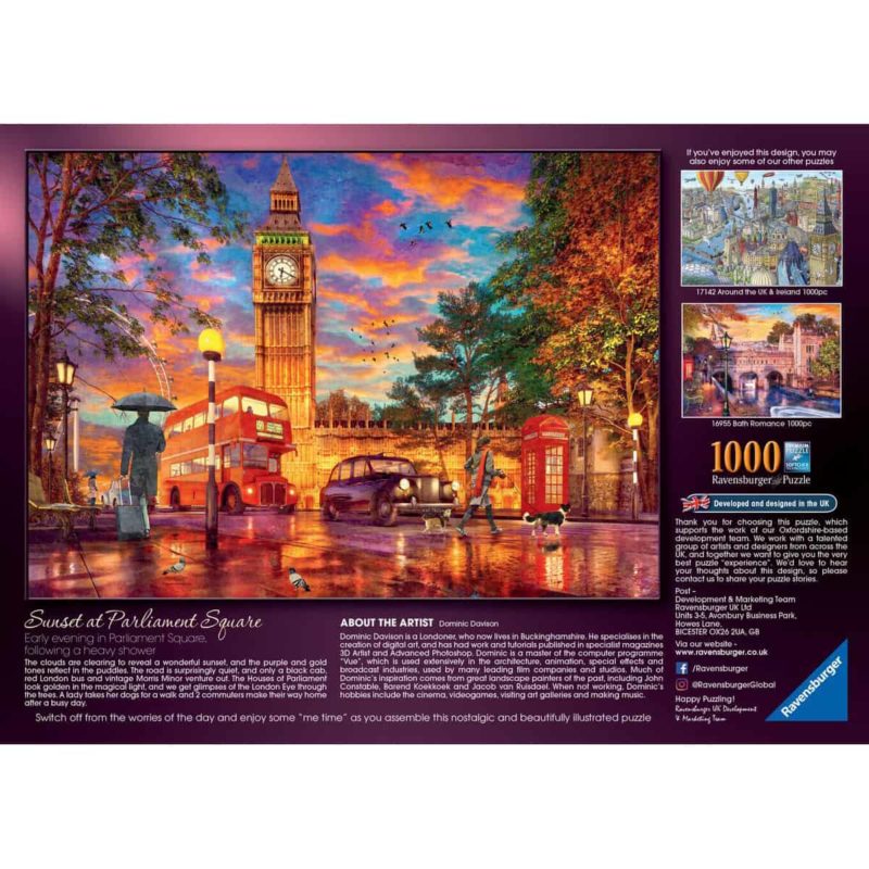 RB Puzzel 1000st Zonsondergang Londen - Afbeelding 3