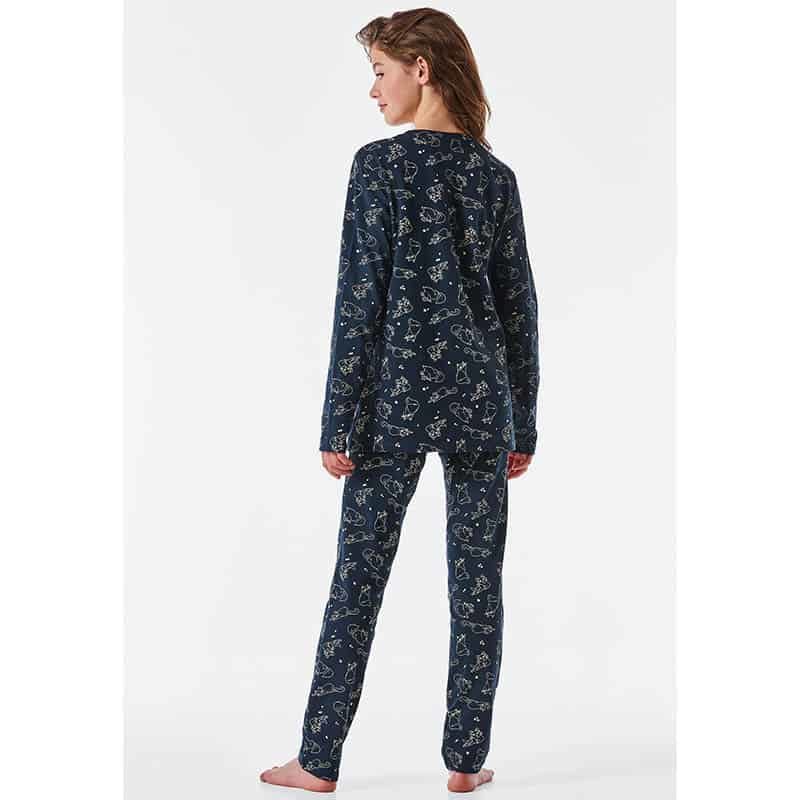 Meisjes pyjama lang - 203 antraciet - Afbeelding 3