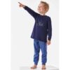 Kinder pyjama lang - 803 donker blauw - Afbeelding 4