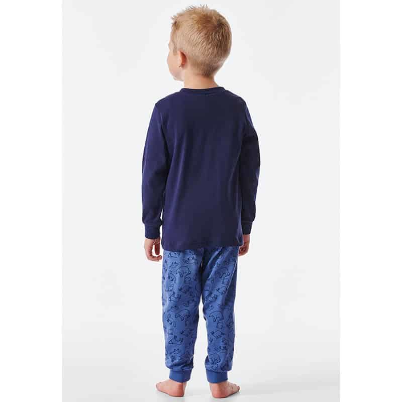 Kinder pyjama lang - 803 donker blauw - Afbeelding 3
