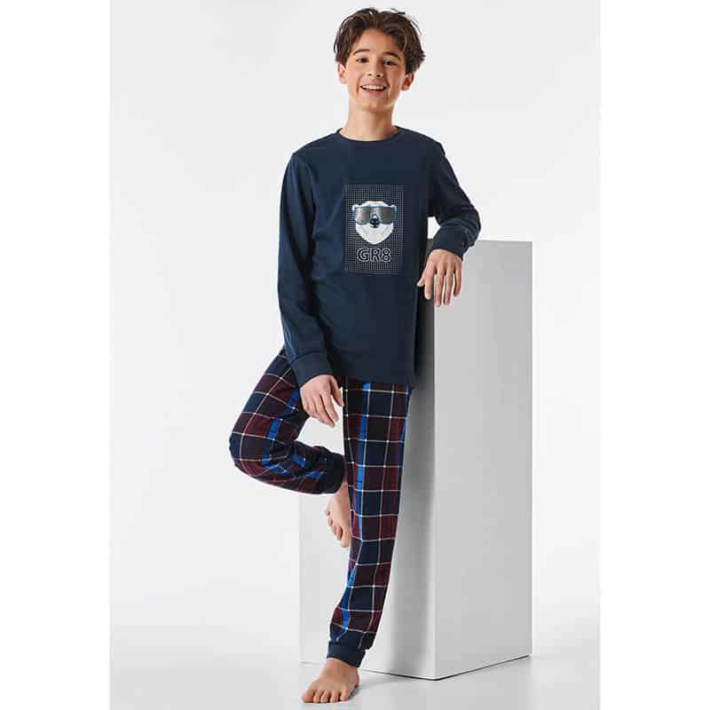 Jongens pyjama lang - 203 antraciet